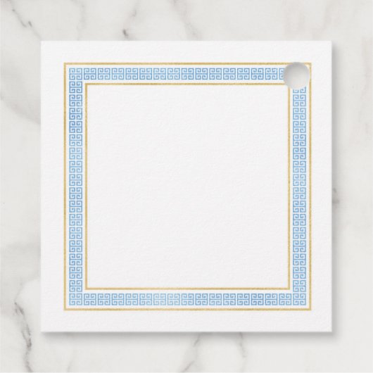 ギリシャのトガパーティーフェイバーラベル フェイバータグ (裏面)