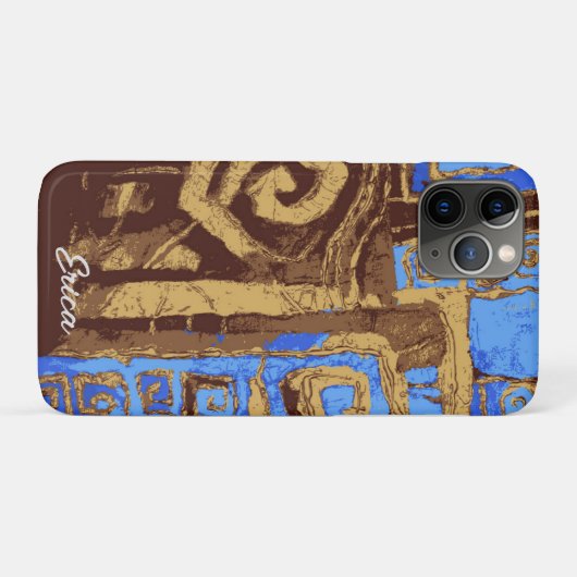 ギリシャのトテムトバル抽象芸術アートパーソナライズされた Case-Mate iPhoneケース (裏面(横))