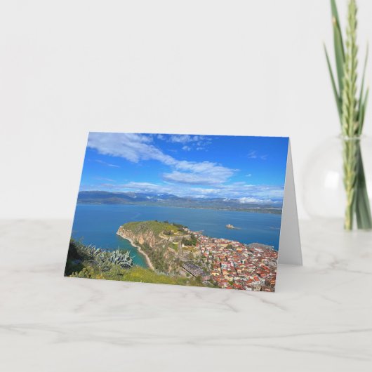 ギリシャのナフプリオン市 カード (正面)