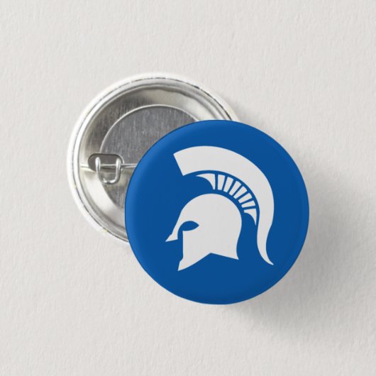 ギリシャのバッジ-重装歩兵のヘルメット 缶バッジ (正面&裏面)