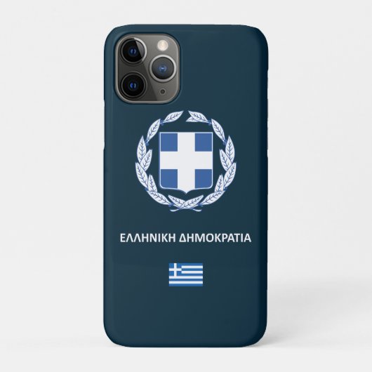 ギリシャのパスポートケース Case-Mate iPhoneケース (裏)
