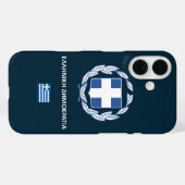 ギリシャのパスポート携帯ケース Case-Mate iPhoneケース (裏面 (横))