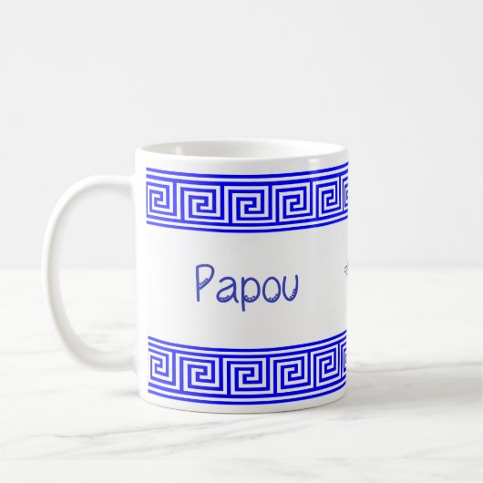 ギリシャのパプー陶器マグカップ コーヒーマグカップ (左)