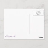 ギリシャのビーチ上空の朝の空景写真 ポストカード (裏面)