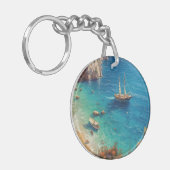 ギリシャのビーチ キーホルダー (正面左)