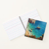 ギリシャのビーチ ノートブック (内部)