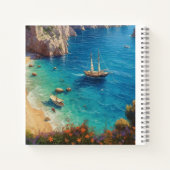 ギリシャのビーチ ノートブック (裏面)