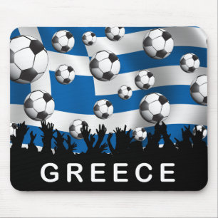 ギリシャのフットボール マウスパッド