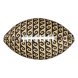 ギリシャのフレット地中海の、波形パターン、ブラウン アメリカンフットボール