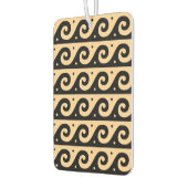 ギリシャのフレット地中海の、波形パターン、ブラウン カーエアーフレッシュナー (左)