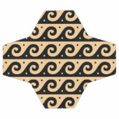 ギリシャのフレット地中海の、波形パターン、ブラウン サッカーボール (フラット)