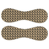 ギリシャのフレット地中海の、波形パターン、ブラウン ソフトボール (パネル)