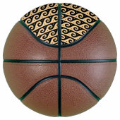 ギリシャのフレット地中海の、波形パターン、ブラウン バスケットボール (右)