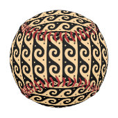 ギリシャのフレット地中海の、波形パターン、ブラウン 野球ボール (裏面)