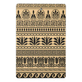 ギリシャのフレット、パタ地中海のーン、ブラウン ミニクリップボード (裏面)