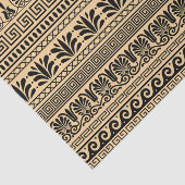 ギリシャのフレット、パタ地中海のーン、ブラウン 薄葉紙 (詳細)