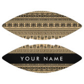 ギリシャのフレット、ミックスミックスミアンダー鍵、ブラウン、あなたの名前 アメリカンフットボール (パネル)