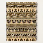 ギリシャのフレット、ミックスミックスミアンダー鍵、ブラウン、あなたの名前 プランナー手帳 (裏面)