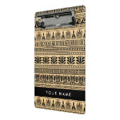 ギリシャのフレット、ミックスミックスミアンダー鍵、ブラウン、あなたの名前 ミニクリップボード (アングル2)