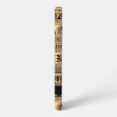 ギリシャのフレット、ミックスミックスミアンダー鍵、ブラウン、あなたの名前 SAMSUNG GALAXYケース (左側面)