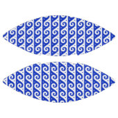 ギリシャのフレッ地中海のト、波のパターン、青 アメリカンフットボール (パネル)