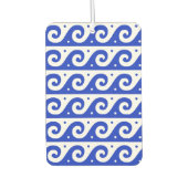 ギリシャのフレッ地中海のト、波のパターン、青 カーエアーフレッシュナー (正面)