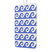 ギリシャのフレッ地中海のト、波のパターン、青 カーエアーフレッシュナー (左)