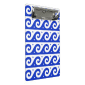 ギリシャのフレッ地中海のト、波のパターン、青 ミニクリップボード (アングル)