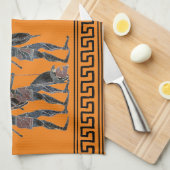 ギリシャのホプリテ祝ット兵 キッチンタオル (四つ折り)