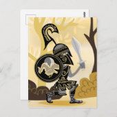 ギリシャのホプリテ ポストカード (正面/裏面)