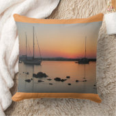 ギリシャのボートアットサイクレイズサンセット装飾用クッション クッション (ブランケット)