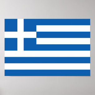 ギリシャのポスターの旗 ポスター