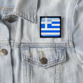 ギリシャのポリッシュフラグ 缶バッジ (インサイチュ)