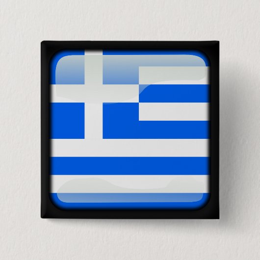 ギリシャのポリッシュフラグ 缶バッジ (正面)