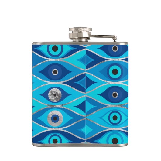 ギリシャのマティマタキ-マティアスマイビルアイパターン フラスク (裏面)