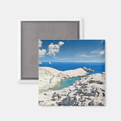 ギリシャのミロスで有名なサラキニコ マグネット (正面/裏面)