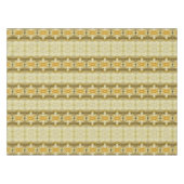 ギリシャのムギの金ゴールドの暗灰色のベージュ中立地球はある調子を与えます テーブルクロス (正面(横))