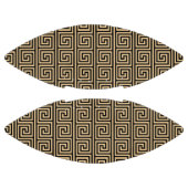 ギリシャのメアンダー鍵正方形パターンブラウン アメリカンフットボール (パネル)