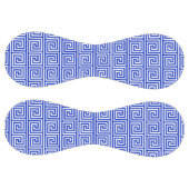 ギリシャのメアンダー鍵正方形パターンブルー ソフトボール (パネル)