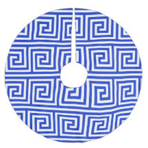 ギリシャのメアンダー鍵正方形パターンブルー