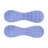 ギリシャのメアンダー鍵正方形パターンブルー 野球ボール (パネル)