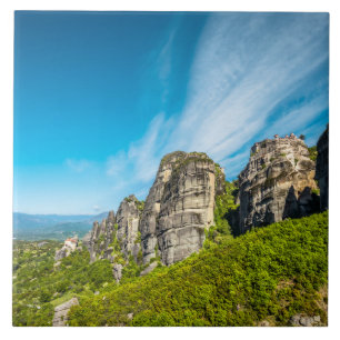 ギリシャのメテオラの岩山 タイル