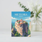 ギリシャのメテオラ修道院 ポストカード (スタンド正面)