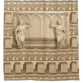 ギリシャのリバイバルフリーズシャワーカーテン シャワーカーテン (正面)