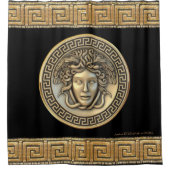 ギリシャのリバイバルメドゥーサドールシャワーカーテン シャワーカーテン (正面)