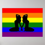 ギリシャのレズプライド国旗 ポスター (正面)