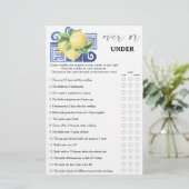 ギリシャのレモン – ブライダルシャワーゲームの上または下 (スタンド正面)