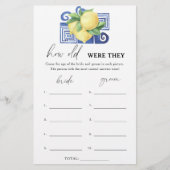 ギリシャのレモン – 彼らは何歳だったブライダルゲーム (正面)