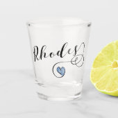 ギリシャのロードスハート国旗 ショットグラス (正面)