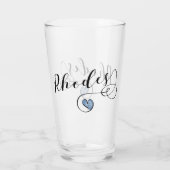 ギリシャのロードスハート国旗 タンブラーグラス (裏面)